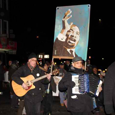 The Occuponics perform at Martin Luther King 83rd Birthday Celebration, Sunset Park, Brooklyn, January 17, 2012.